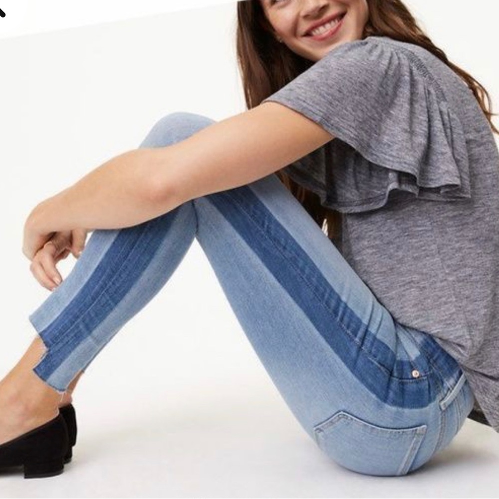 LOFT STEP HEM JEANS